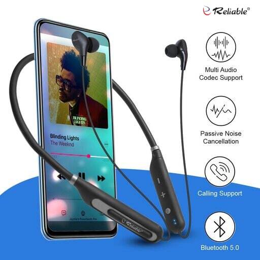Neck Band - Lightweight Design At 20g , Bluetooth V4.1 With 210mah Battery For 25hr Talk/music Time, Comfortable Fit, Multipoint Connectivity