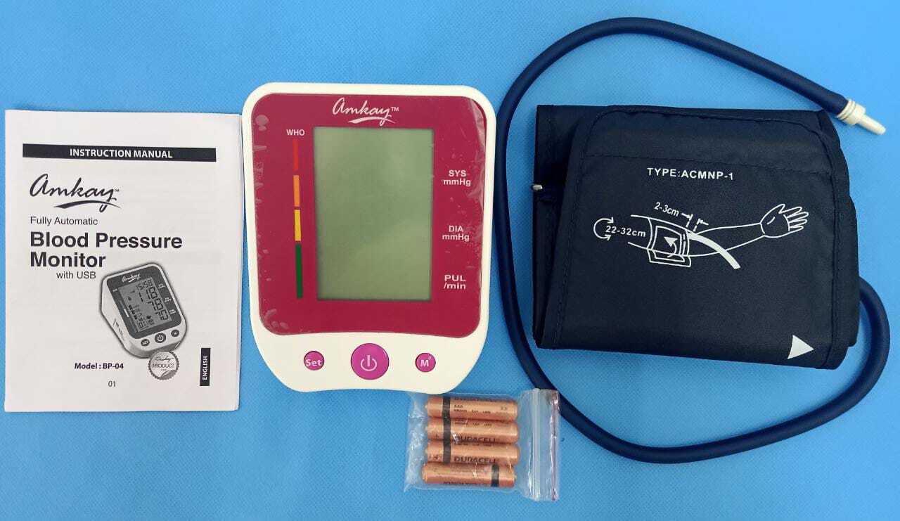 Blood Pressure Monitor - 131.48 X 104.72 X 69.29 Mm | Automatic White & Pink Wall Mounted 99 Readings For 2 Users Real-time Operation
