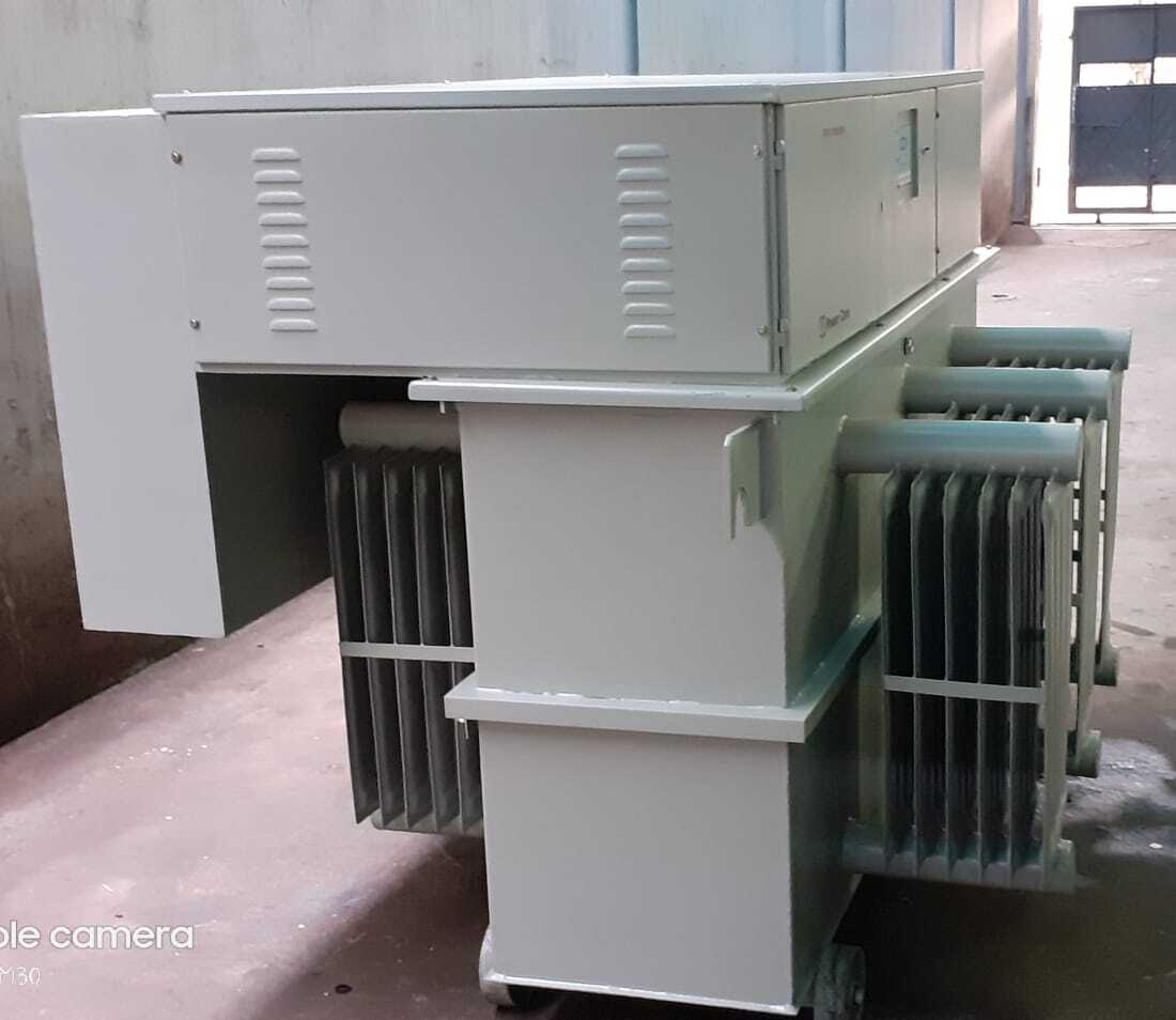 400kva 3phase Oil Cooled Servo Voltage Stabilizer - Input 340v-480v, Output 415v+/-1% | 98% Efficiency, Dbw Application Ready, 1 Year Warranty, Advanced Microprocessor Control