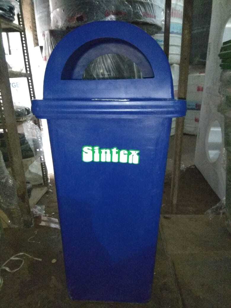 Waste Bin - Lldpe 60 Litre Capacity (350 X 350-250 X 250 X 850 Mm) | Ideal For Housing Societies, Clubs, Institutions, And Homes In Green, Red & Blue
