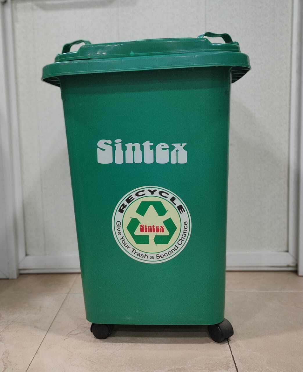 Dust Bin - Hdpe 50 Lit Capacity (585 X 435 X 470 Mm) | Green, Multi-purpose Storage For Waste, Laundry And Household Use