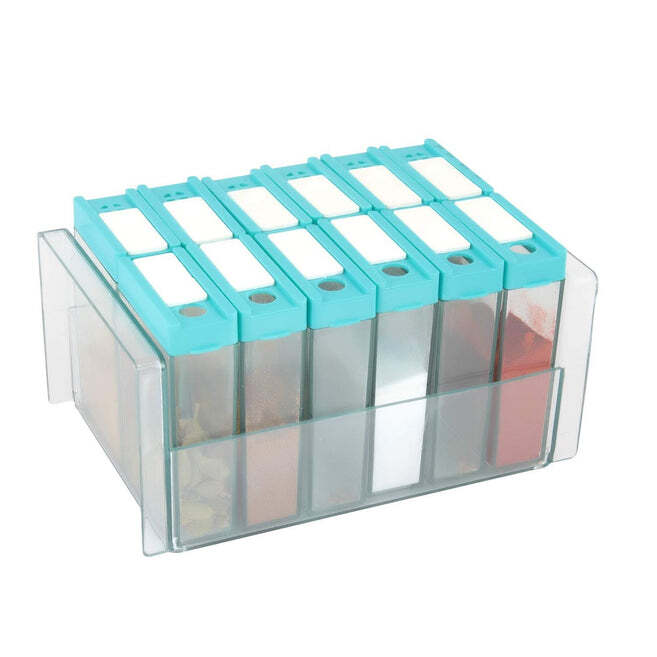 Plastic Spice Jars - Plastic Material, Transparent Body, Assorted Colors | Sleek Design With Flap Closure For Easy Access And Freshness