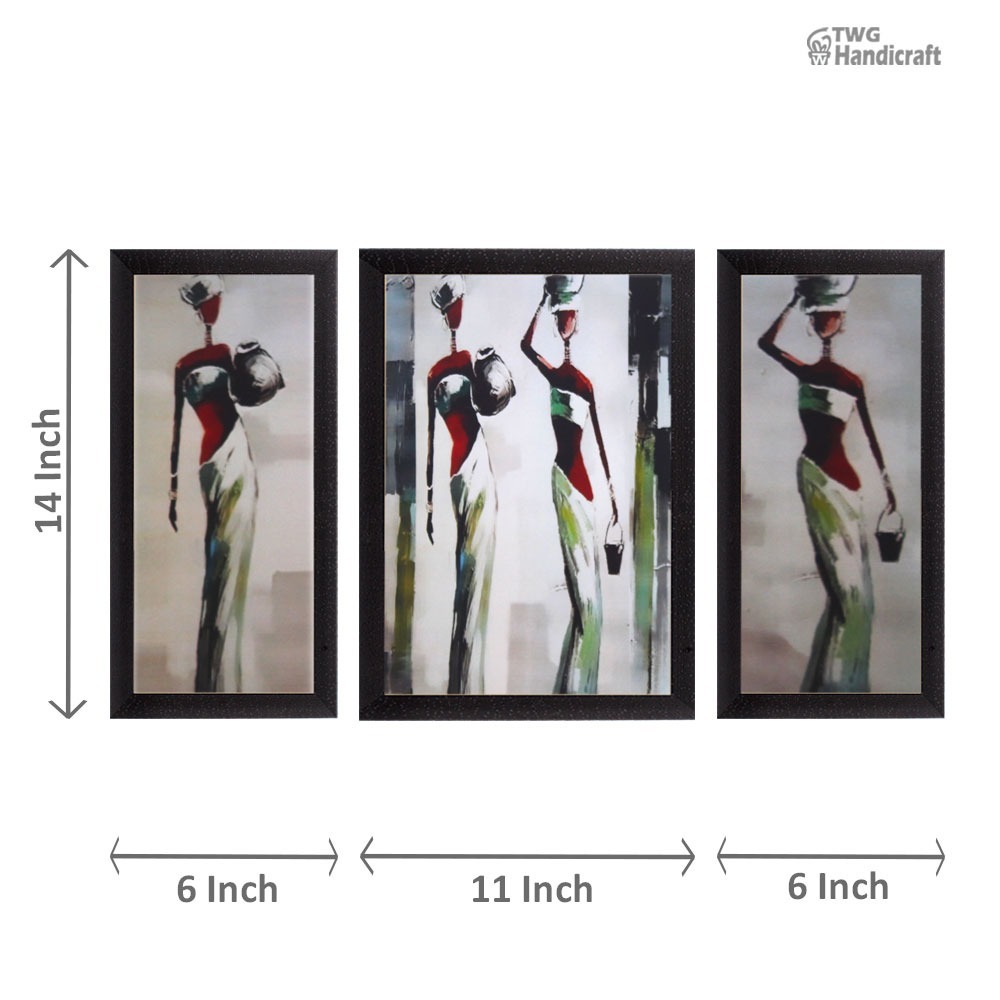 Decorative Wall Hanging Set Of 3 Painting