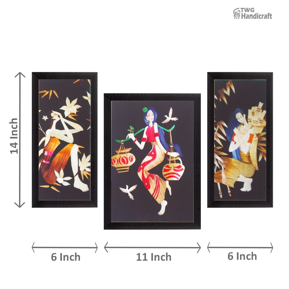 Decorative Wall Hanging Set Of 3 Painting