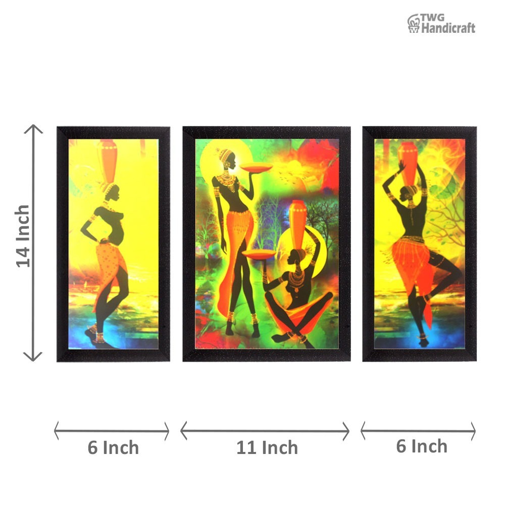 Decorative Wall Hanging Set Of 3 Painting