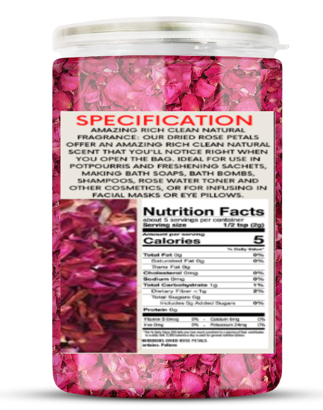 Dry Rose Prattles - Herbal Tea Blend | Strengthens Immunity, Soothes Sore Throat, Alleviates Pms Discomfort, Reduces Stress And Promotes Relaxation