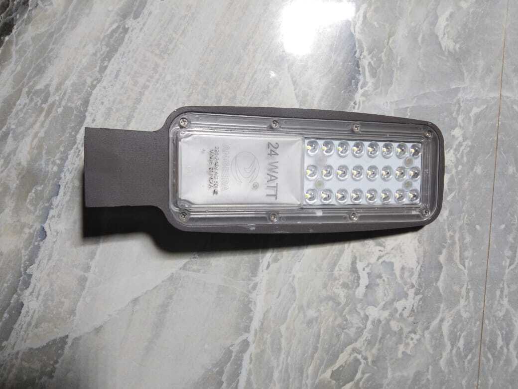 24 Watt Lens Model Street Light - Diecast Aluminum Body, Ip65 Waterproof, Toughened Glass, Bis Approved Driver | 2-year Warranty, Energy Saving, Over Voltage Protection, Low Power Leds, High Brightness