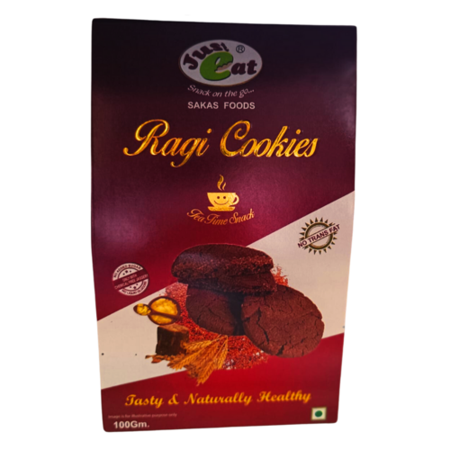 RAGI COOKIES - Solid Piece Form | Sweet Flavor, Crunchy Texture, Rich in Proteins & Fiber, Made with Quality Ingredients