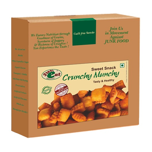 Crunchy Munchy Sweet - Whole Wheat, Jaggery & Cow Ghee Blend | Sweet Taste, Fiber Rich, Gift Packaging for Adults