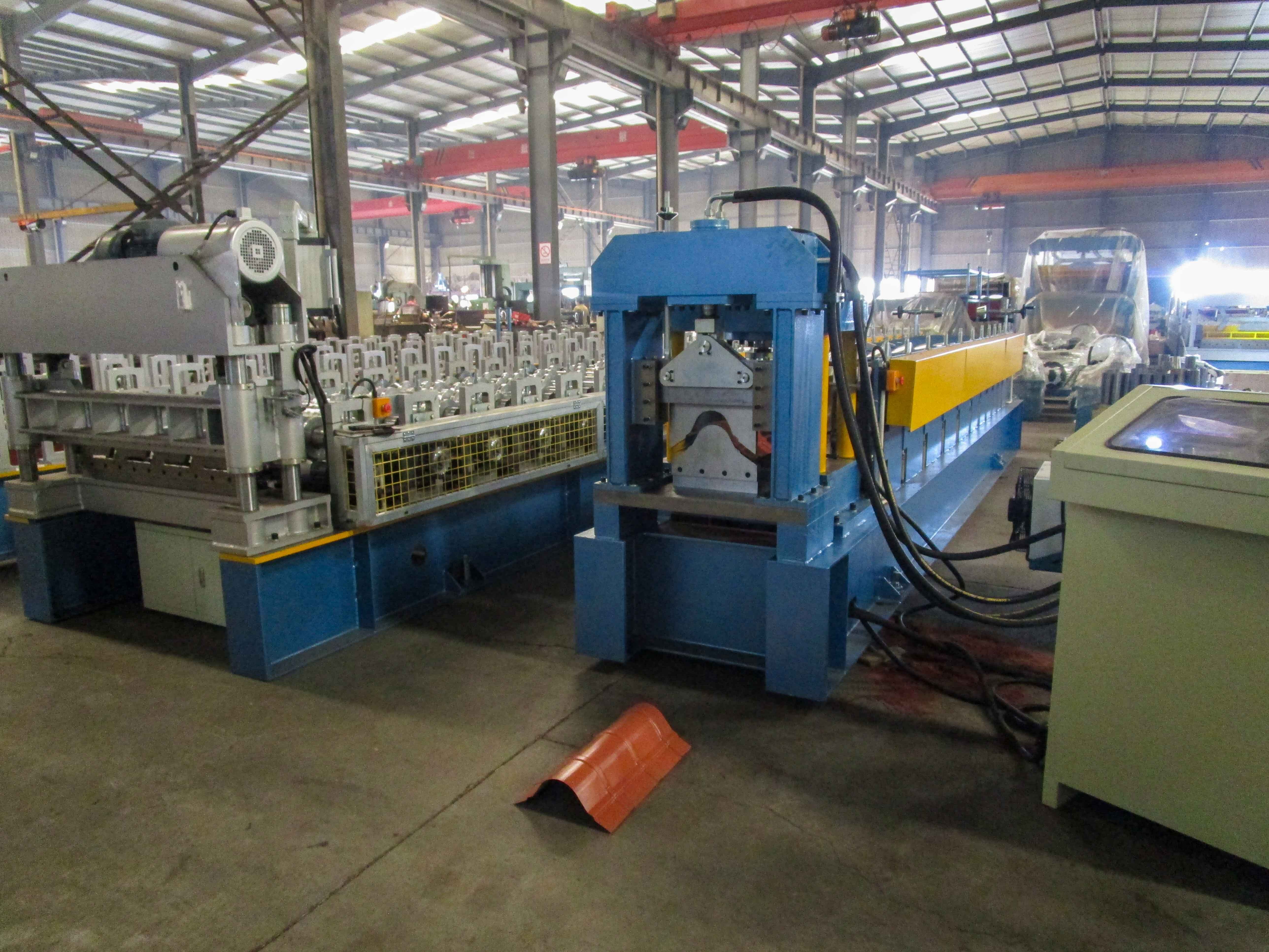 Automatic Metal Roof Ridge Cap Roll Forming Machine
