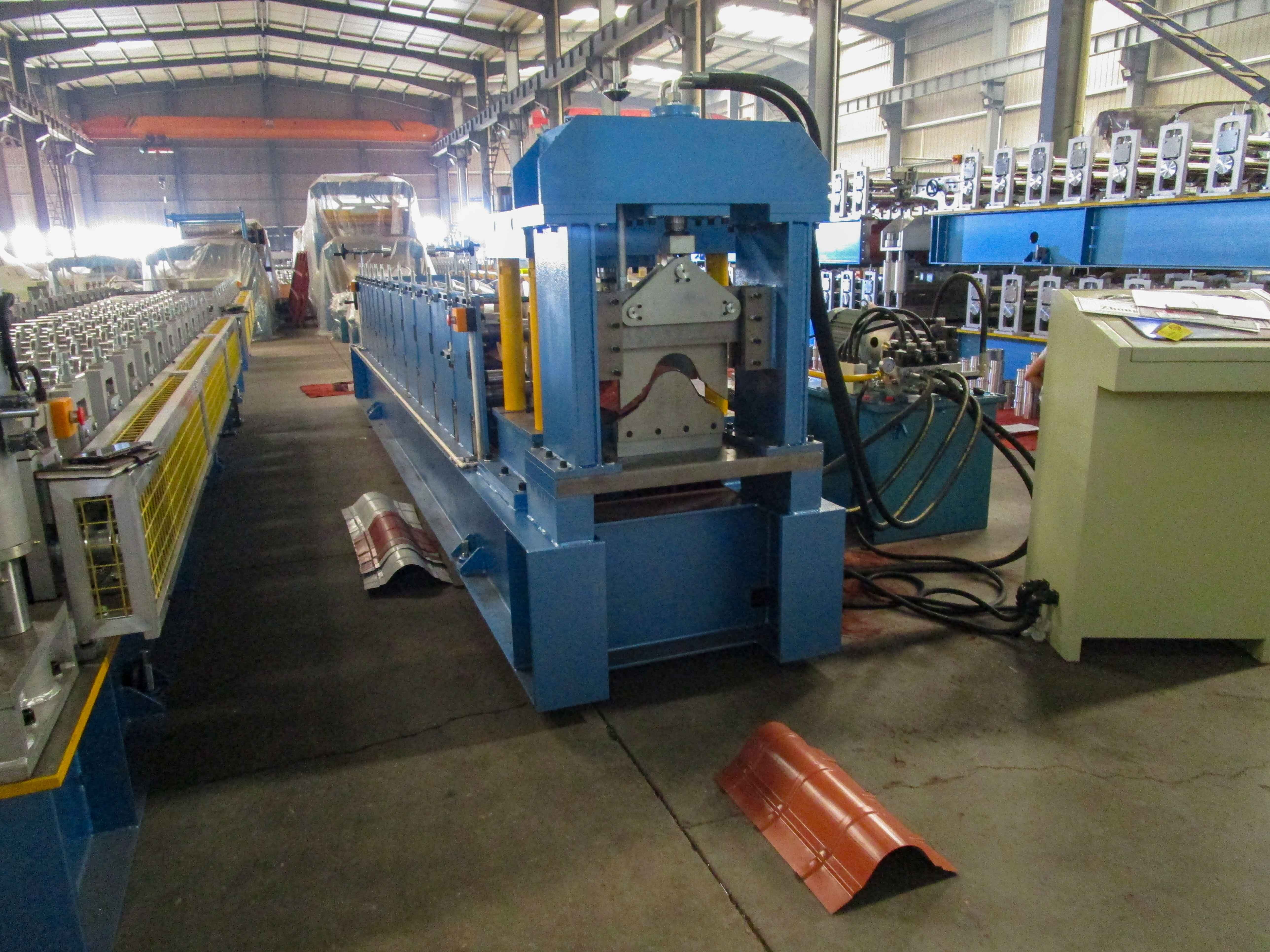 Automatic Metal Roof Ridge Cap Roll Forming Machine