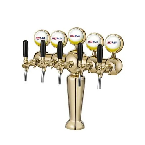 Golden 5 Way Beer Tower