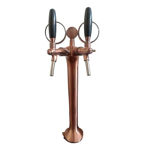 Beer Tower - Brass Material, 26" Size, Bronze Color | Copper Polished Finish for Breweries and Bars