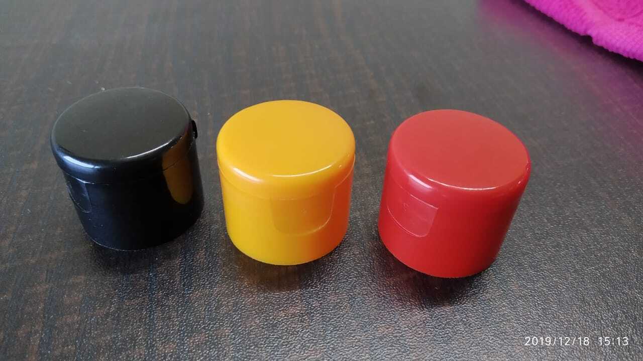 Flip Top Cap - Plastic, 19mm, 24mm, 25mm, 28mm Sizes, White Color | Ideal For Bottles, Various Lacquer Treatments