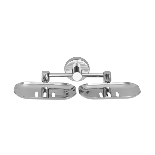Silver Aariya Double Soap Dish
