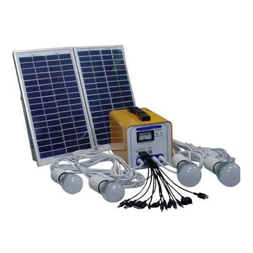 Solar Home LED Light System - Stainless Steel Design, Automatic Switch Mode | Energy-Saving, Green Power, Overcharge & Short Circuit Protection