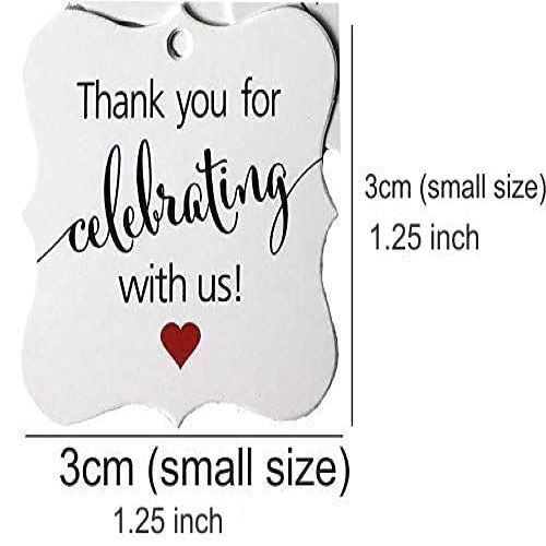 Custom Wedding Gift Tag - Color: White
