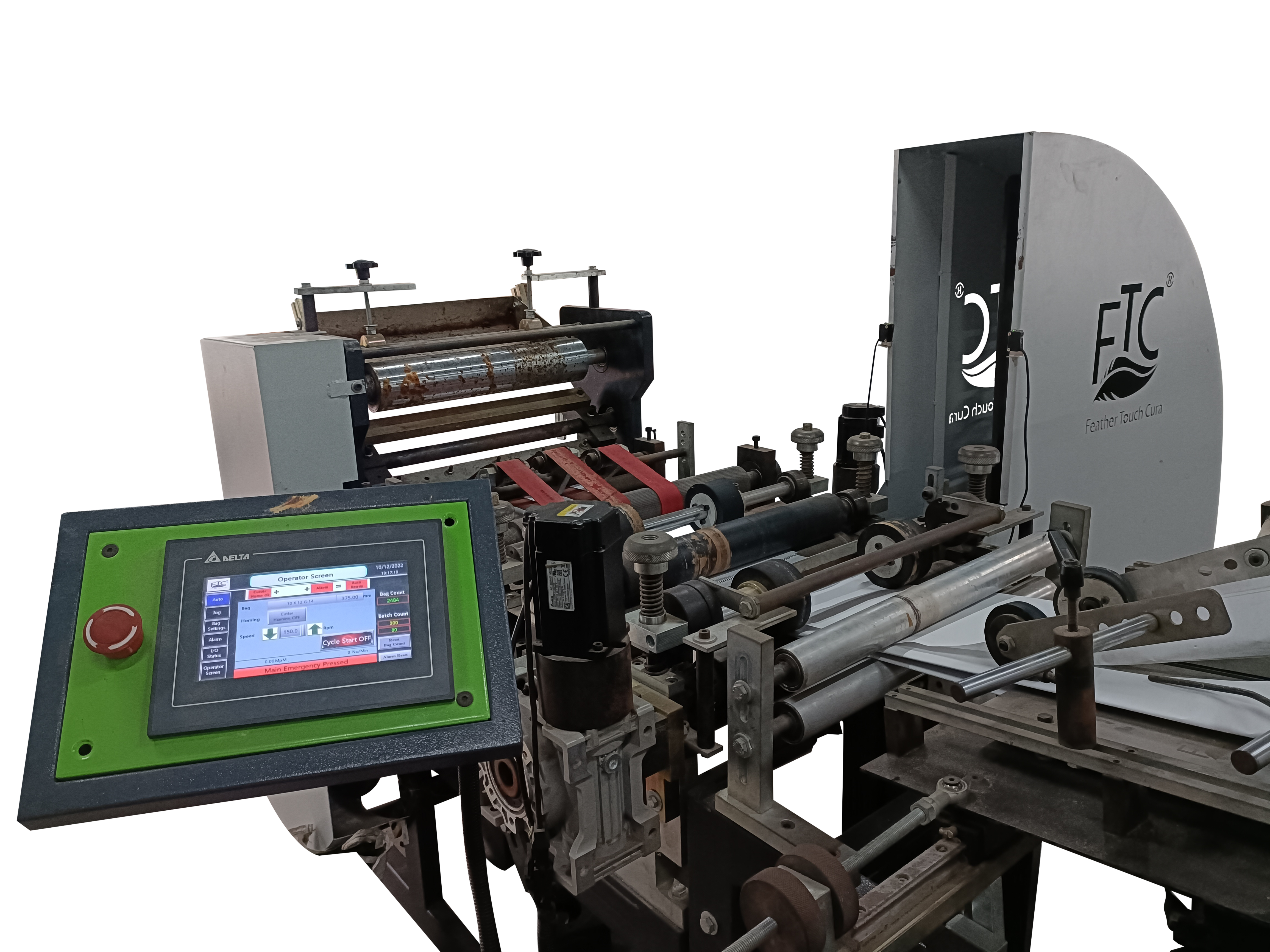 Fully Automatic Paper Bag Making Machine - Durable Steel Build, High Capacity Production Rate, Efficient Energy Consumption, User-friendly Control Panel