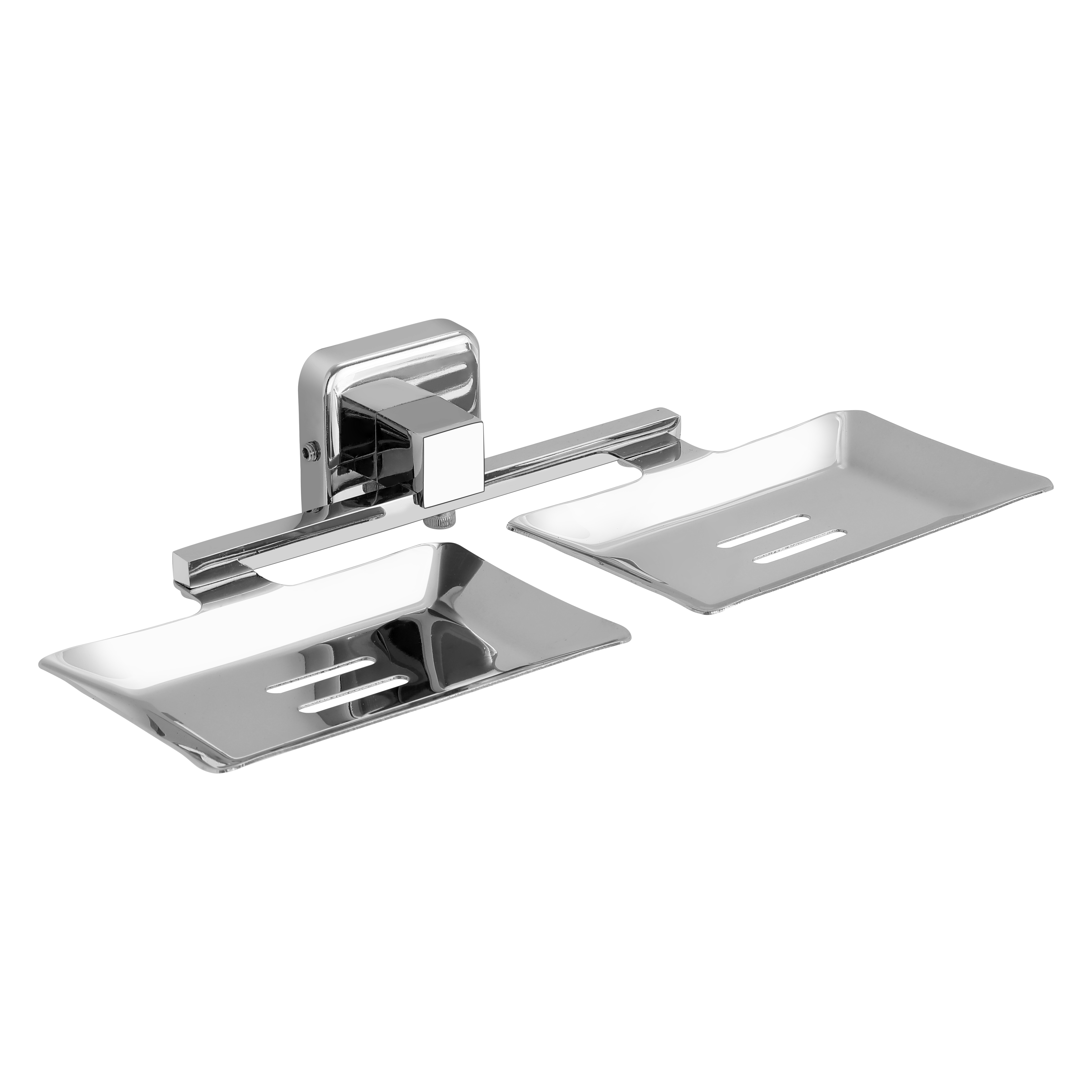 Nexa Double Soap Dish - Stainless Steel, 10 Inch Size, Glossy Finish | Durable And Elegant Design