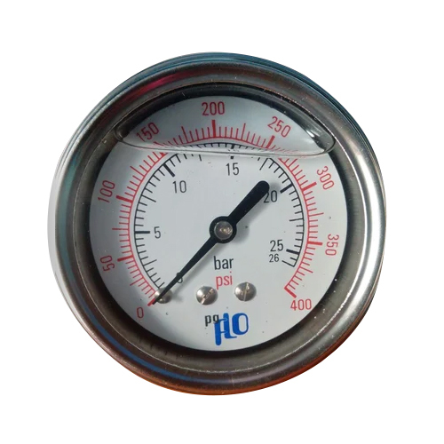 Silver Steel Pressure Gauge