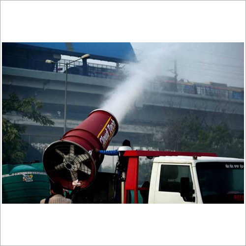 Anti Smog Gun - Mild Steel Design | Air Cooling System, Portable Canon-Shaped Mist Sprayer