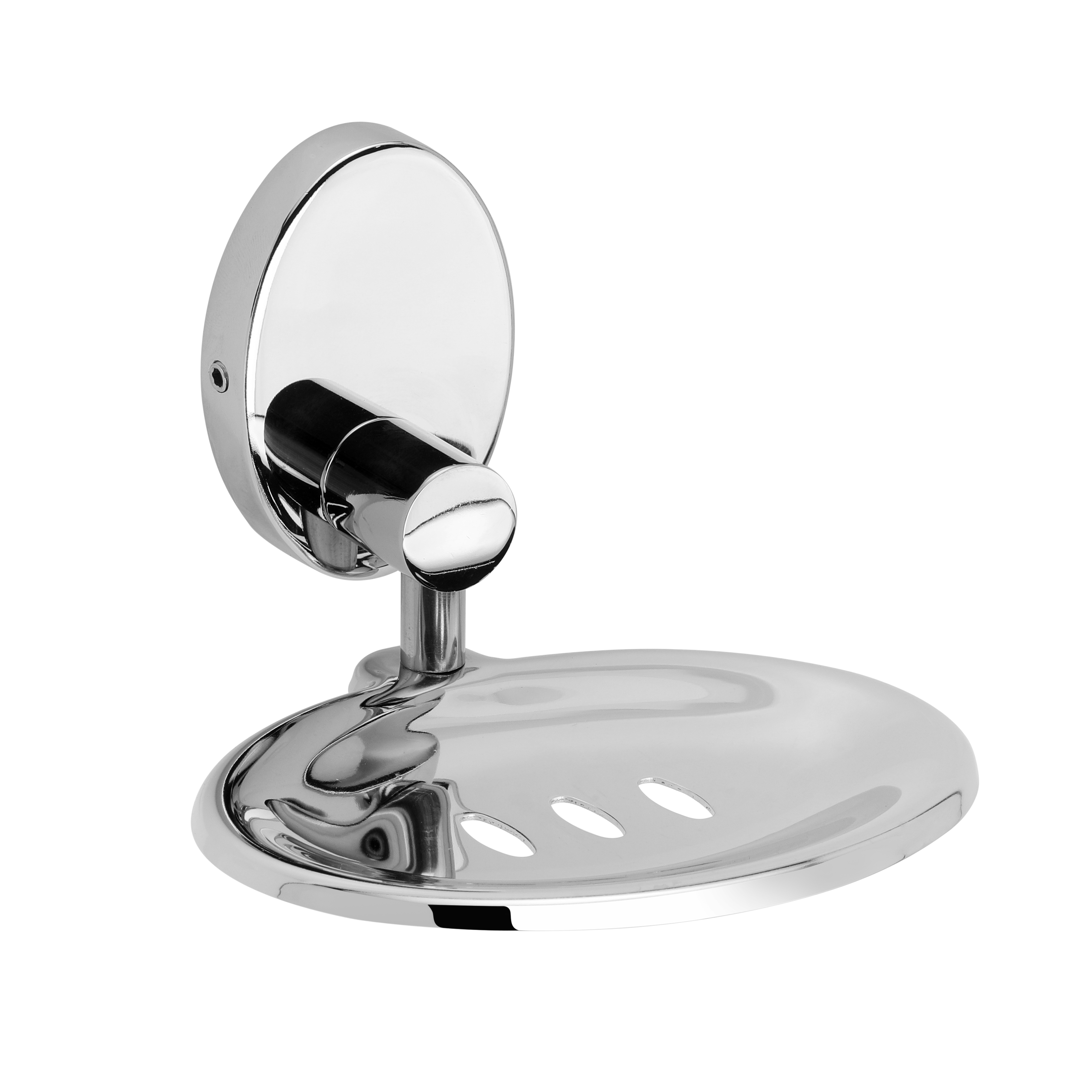 Punch Soap Dish - Stainless Steel, 7 Inch Oval, Glossy Finish | Elegant Design For Wall Mounting, Durable And Stylish Storage Solution
