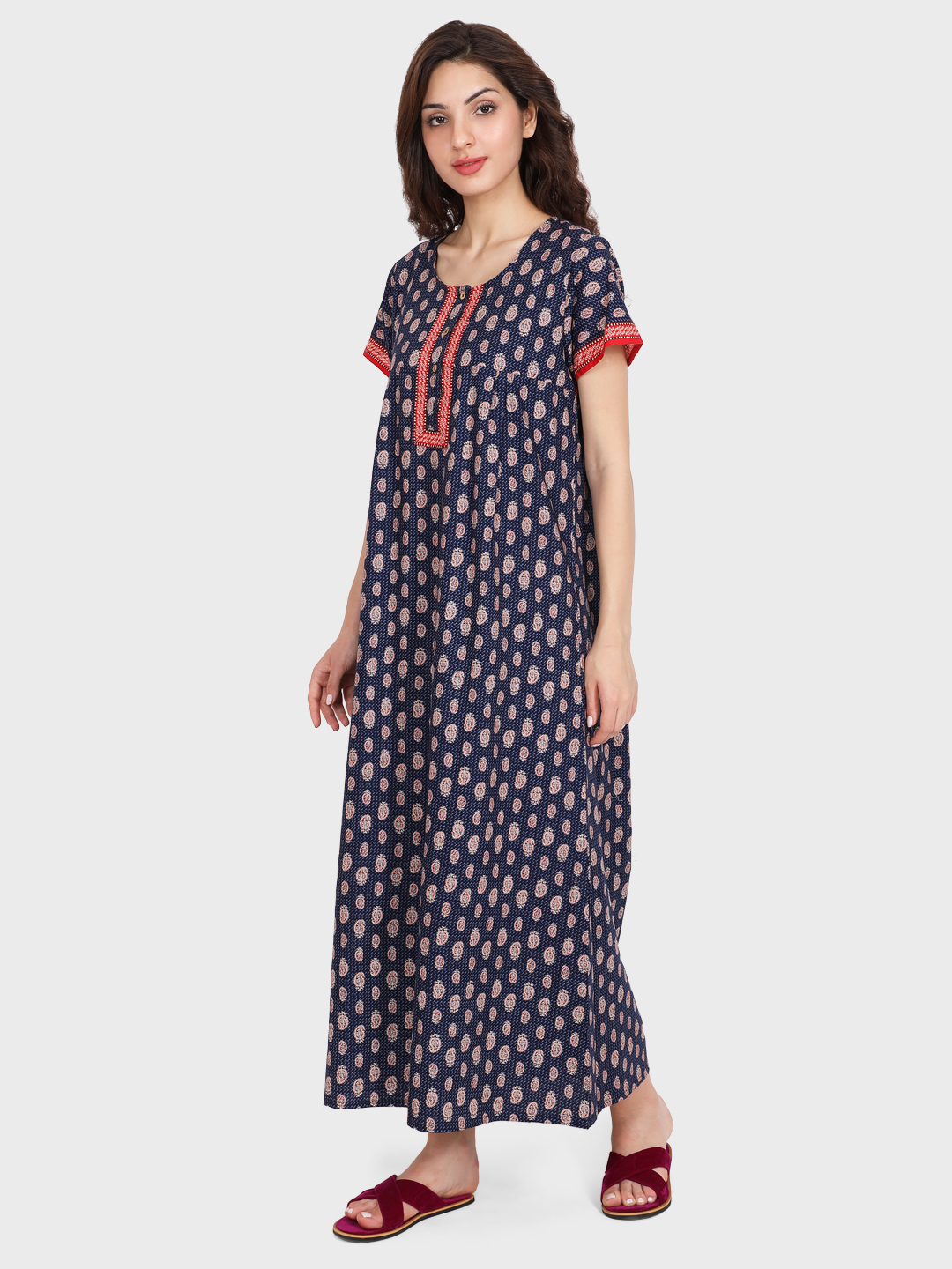 Plain Ladies Cotton Nightgown