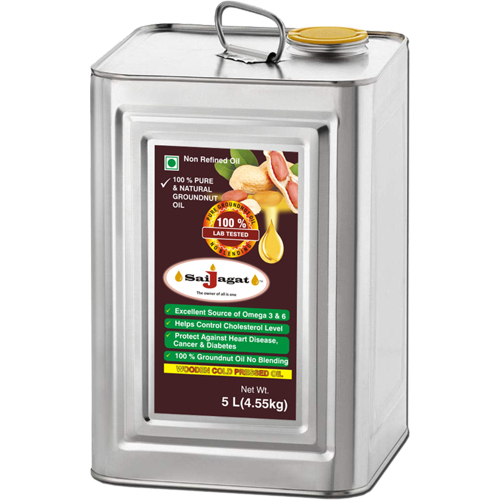 5Ltr Pure Groundnut Oil - Purity: High