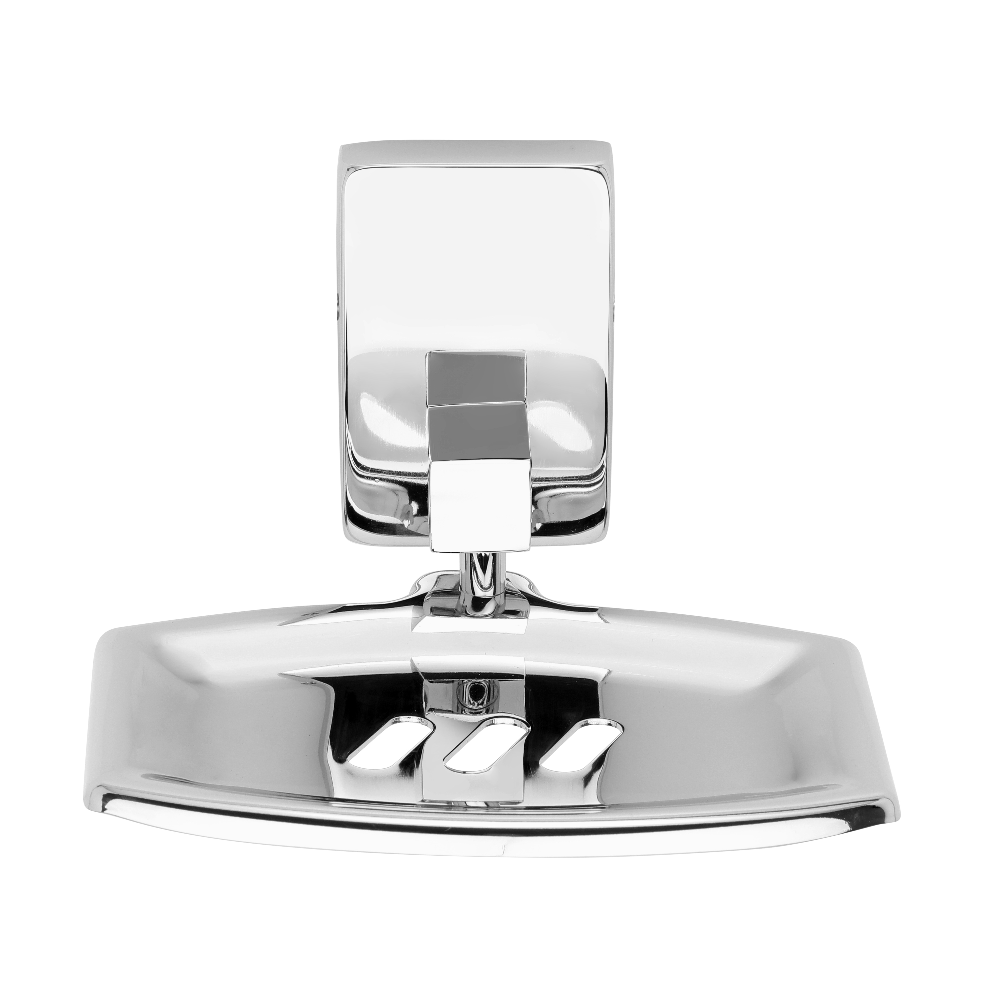 Jazz Single Soap Dish - Stainless Steel, 7 Inch, Glossy Finish | Rectangular Shape, Elegant Glossy Color, Space-saving Wall Mounted Design