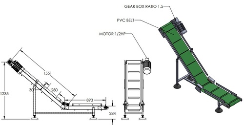 Conveyor System - Material: Mild Steel