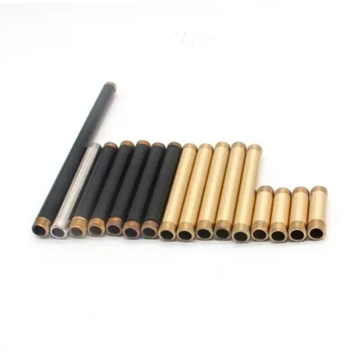 Silver Brass Threaded Pipes And Lamp Parts