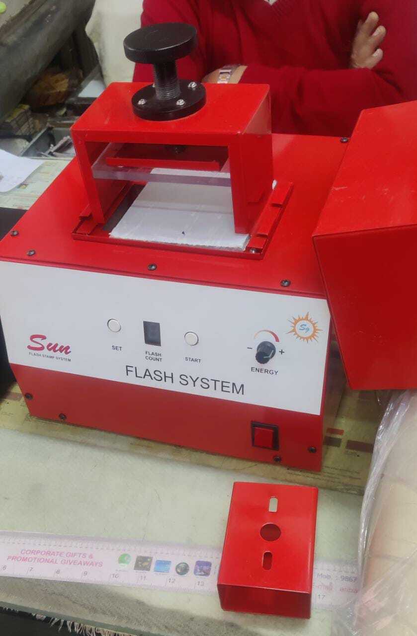 White Pre Ink Stamp Machine