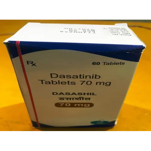 Dasatinib 70 Mg Tablets - 24-Month Shelf Life | Store in Dry & Cool Place, Non-Coated Tablets