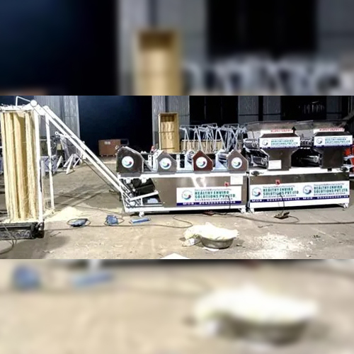 20 Roller Automatic Noodles Making Machine - Stainless Steel, 400KG/Hour Production Capacity, Eco-Friendly, High Efficiency, PLC Control System, 220 Volt, 1 Year Warranty