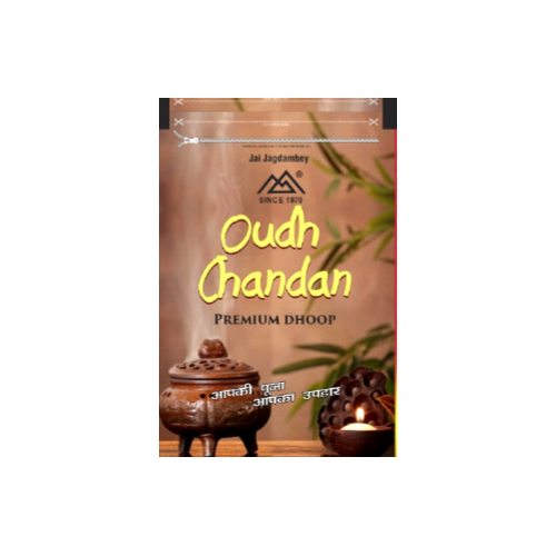 OUDH CHANDAN ZIPPER DHOOP - Eco-Friendly Indian Dhoop Sticks | Easy to Clean, Rich Chandan & Oudh Aroma