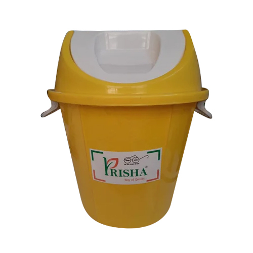 प्लास्टिक 30 लीटर फ्रेश स्विंग येलो डस्टबिन