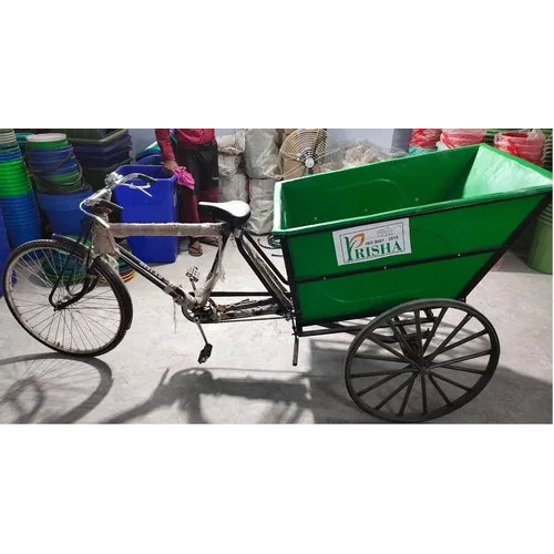 ग्रीन 380l कचरा साइकिल रिक्शा