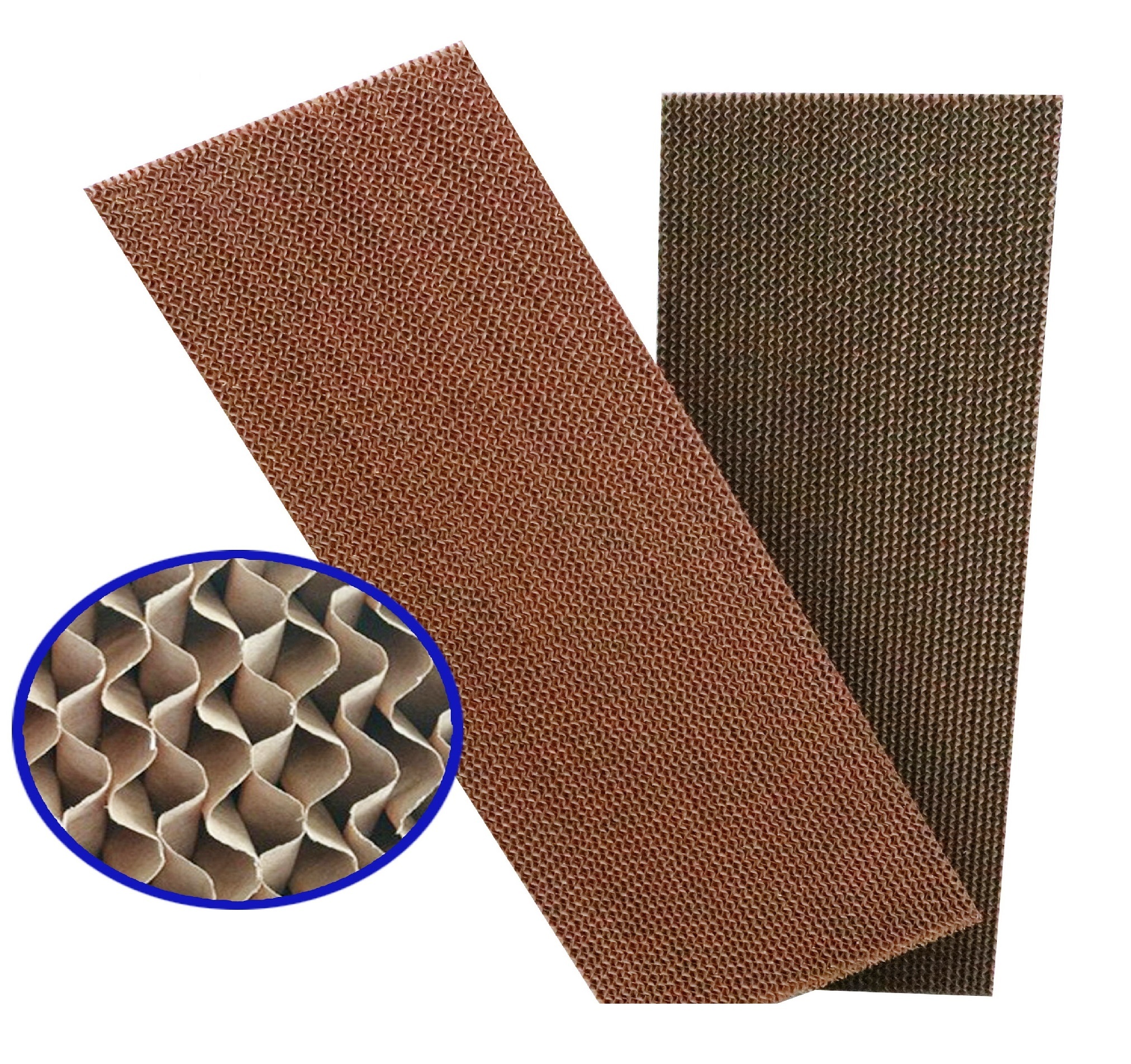Cellulose Pad - 600 Mm To 1800 Mm Sizes, Brown And Green Brown Colors | Ideal For Industrial Cooling, Window Mount Installation, Versatile Usage