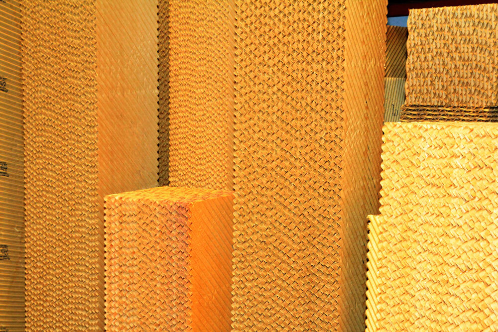 Cellulose Pad Wholesaler - Industrial Cooling Solution 600mm To 1800mm, Brown & Green Brown, Ideal For Livestock, Greenhouses, Pre Coolers
