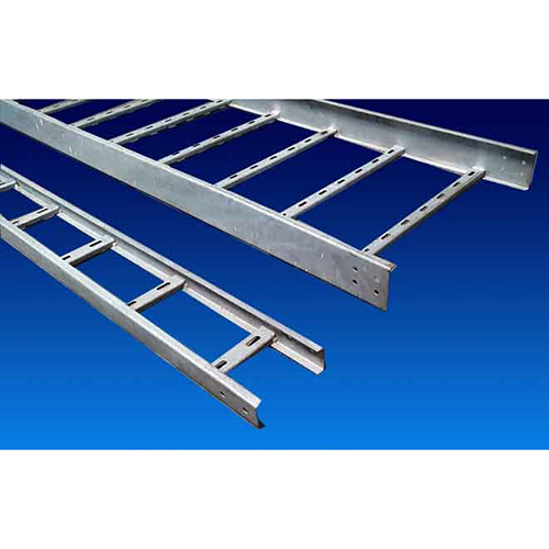 Ladder Cable Tray - Aluminum Material, Pre Galvanized Surface Finish | Durable White Design For Heavy Duty Power Distribution