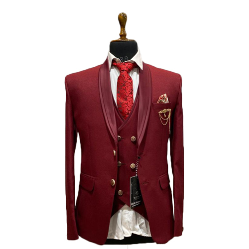 Different Available Mens Black Three Piece Suit