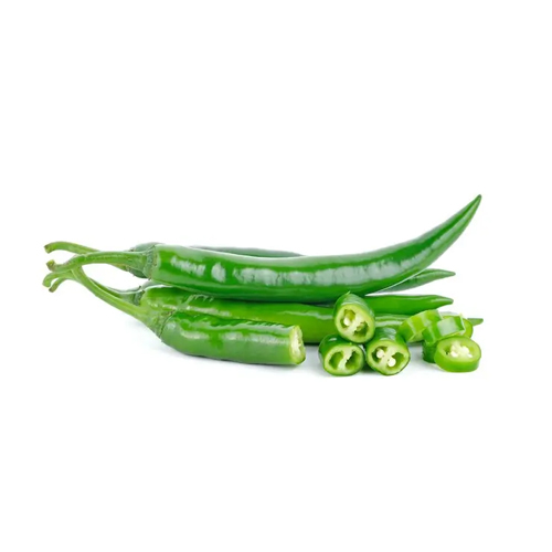 हरी मिर्च के टुकड़े