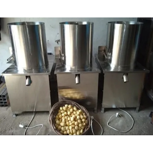 Automatic Potato Peeler Machine - Stainless Steel, Industrial High Efficiency Automatic Operation