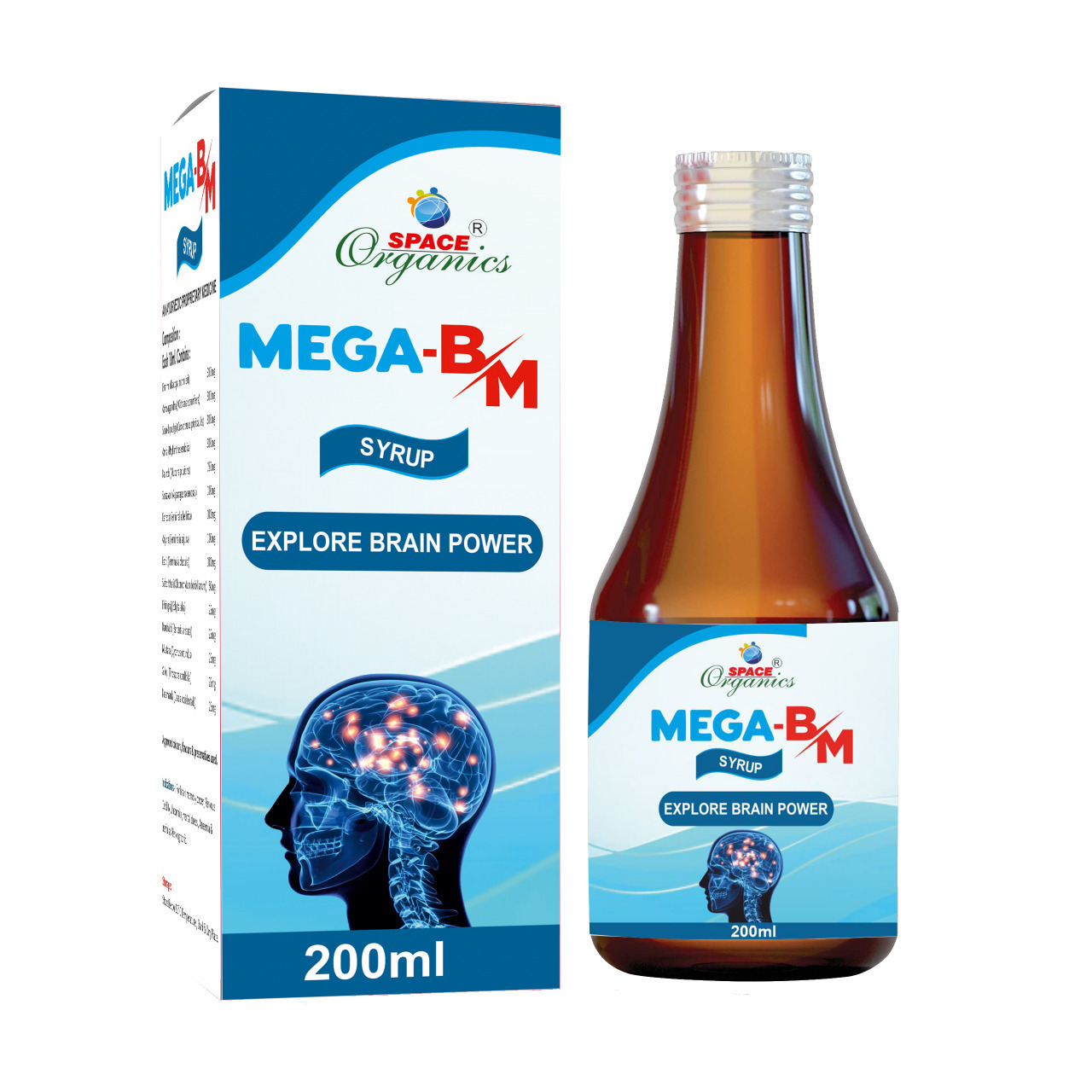 Mega Bm - Brain Tonic Syrup, Memory Enhancer With Dosage Guidelines For Sharper, Healthier Cognitive Function