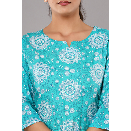 Light Blue Ladies Night Suit