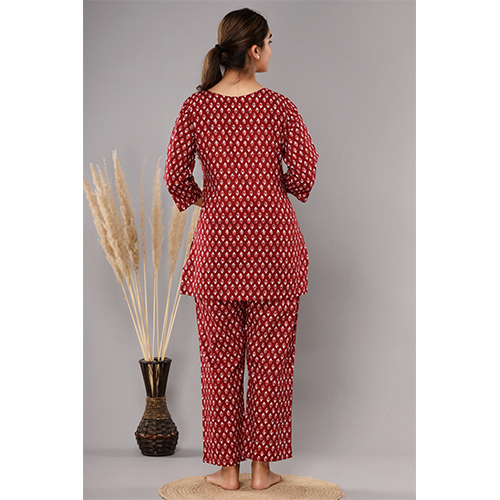 Women Night Suit - Cotton, Sizes S-XXXL, Red Color, Printed Design | Ideal for Rainy, Spring, and Summer Nights, Maximized Comfort at 451.50 INR in Jaipur, Rajasthan | Sns Creations Women Night Suit - Cotton, Sizes S-XXXL, Red Color, Printed Design | Ideal for Rainy, Spring, and Summer Nights, Maximized Comfort at 451.50 INR in Jaipur, Rajasthan | Sns Creations