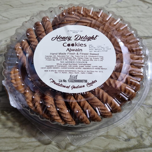Ajwain Sweet And Salty Biscuit - Boxed Delight | Sweet Taste With A Crunchy Texture, Ideal For Snacking And Tea Time Enjoyment
