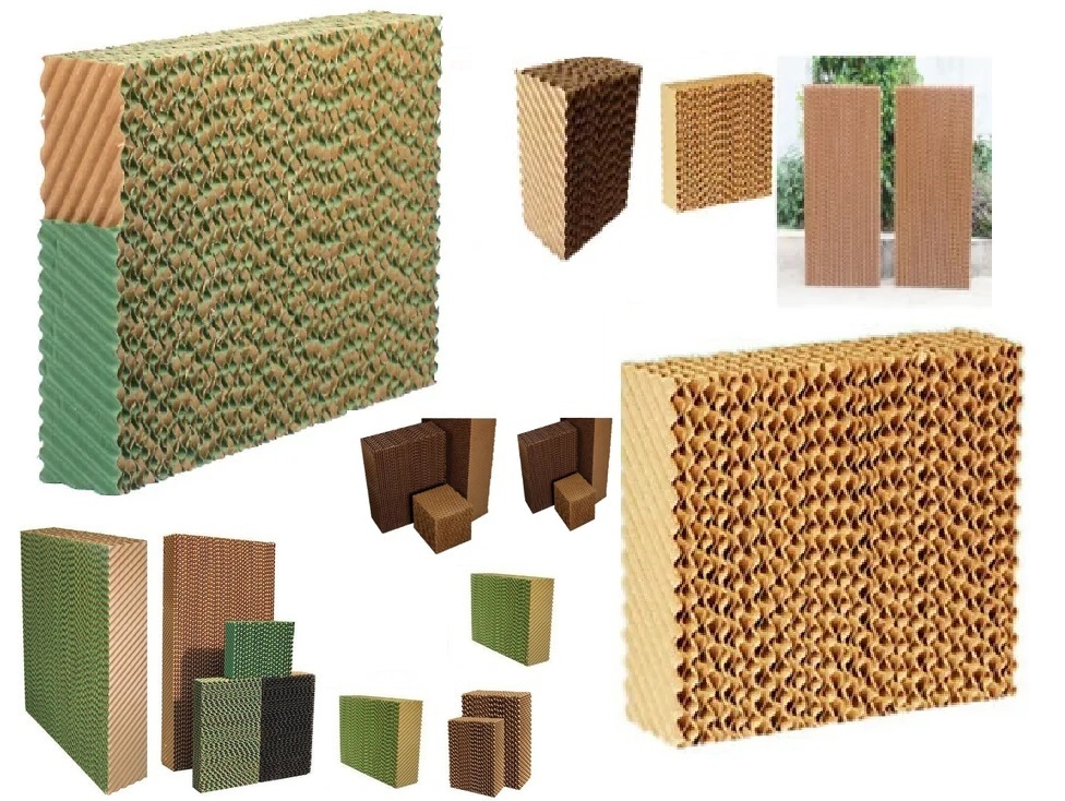 Cellulose Pad Supplier - 600mm To 1800mm Sizes, Brown & Green-brown Colors | Window Mount Installation, Ideal For Industrial & Commercial Uses