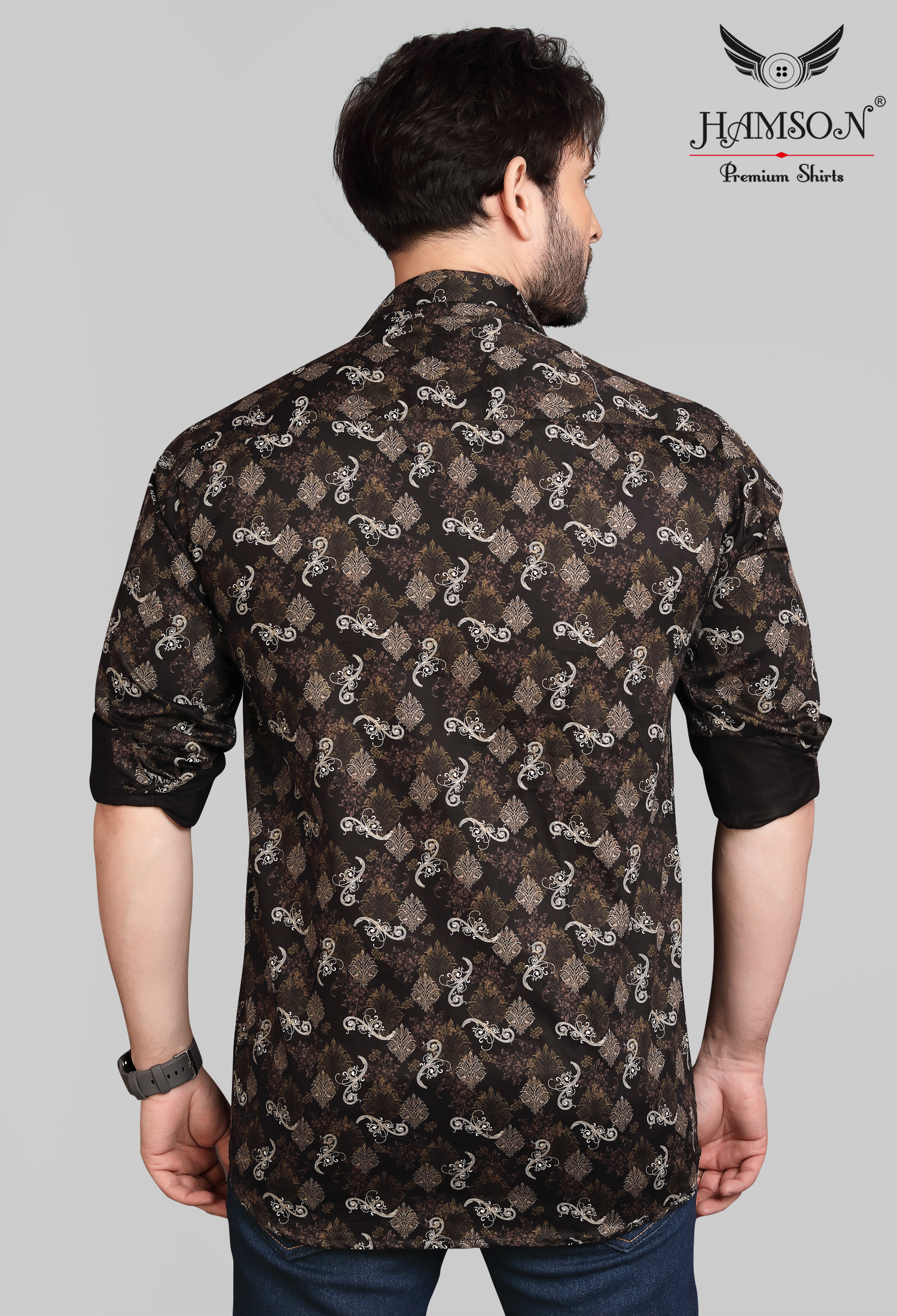 Mens Satin Cotton Shirts Lily 46b Collar Style: Standard