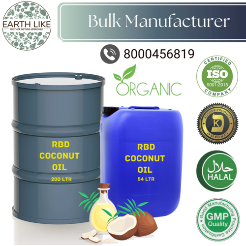 RBD Coconut Oil - 100% Pure & Natural, Refined Bleached Deodorized, Clear Liquid, Ideal for Cooking, Baking, Skincare, Hair Care, and Oral Health